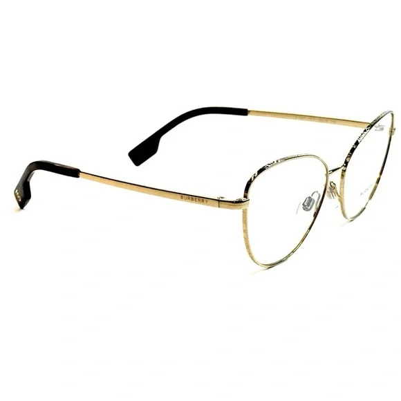 Burberry B 1341 1017 Gold Eyeglasses Cat eye Frames Size  55mm - Picture 4 of 5
